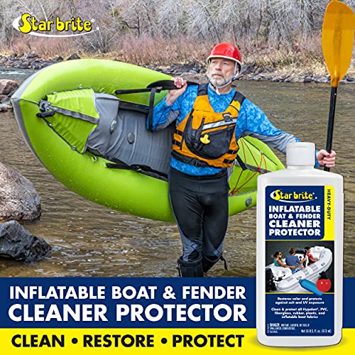 Star Brite Heavy-Duty Inflatable Boat & Fender Cleaner & Protector - Revitalize And Protect Pvc, Hypalon, Neoprene, Rubber, Plas