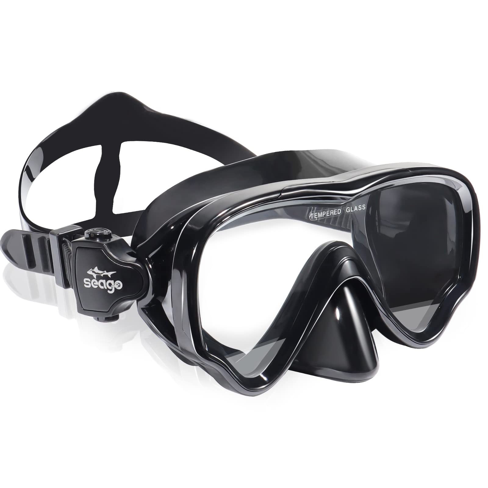 Seago Swim Goggles Snorkel Mask Diving Scuba Mask Snorkeling Goggles for Kids Boys Girls Youth, Anti-Fog 180 Clear View Kids Poo