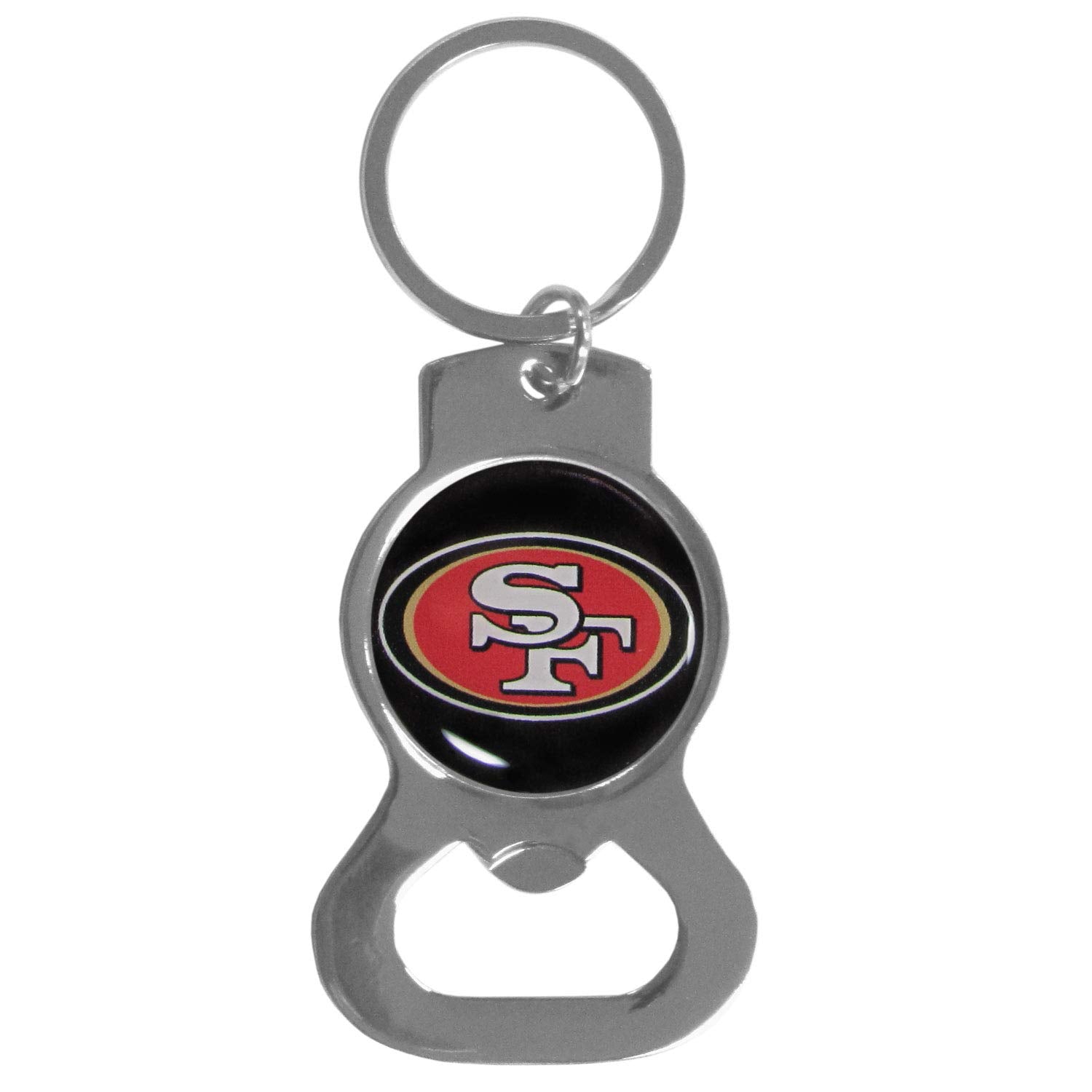 Nfl Siskiyou Sports Fan Shop San Francisco 49Ers Bottle Opener Key Chain One Size Team Color , Black