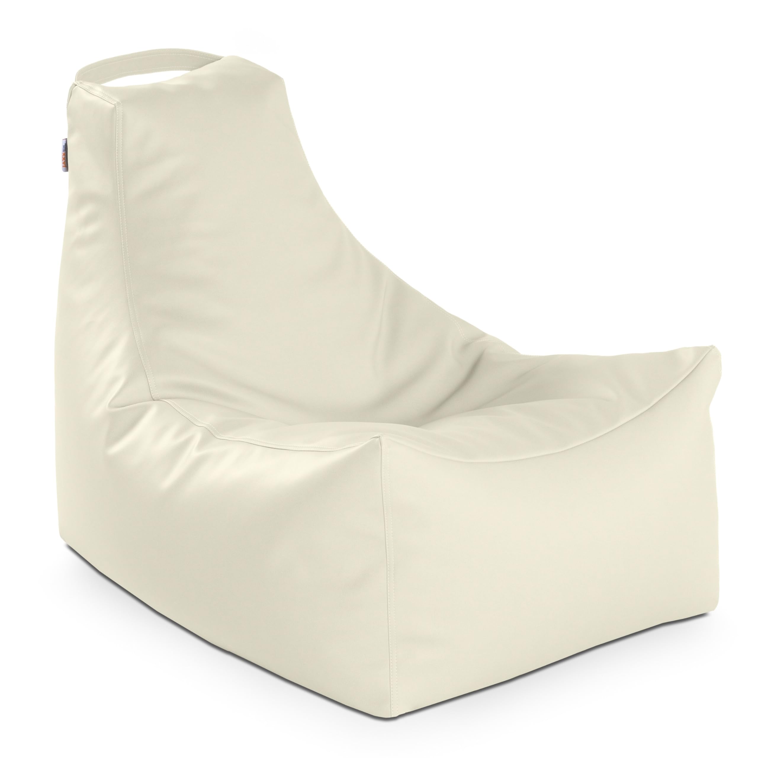 Jaxx Juniper Nautical Edition - Casual Bean Bag Seating For Boat, Yacht & Watersports - Marine Vinyl, Bay Navy Blue