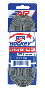 A&R Sports Usa Waxed Hockey Laces, 96-Inch, Silver