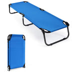 Gymax Folding Camping Cot, Portable Ultralight Compact Sleeping Cot Bed For Adults With Oxford Fabric, For Outdoor Travel Backpa