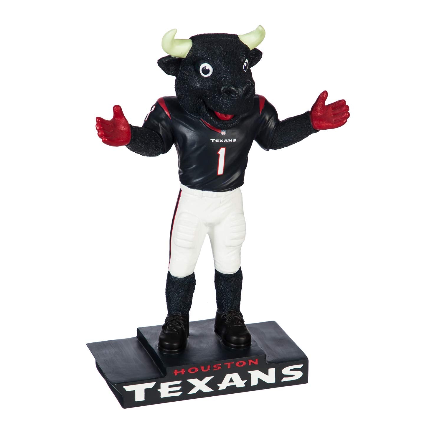 Team Sports America NFL Houston Texans Fun Colorful Mascot Statue 12 Inches Tall