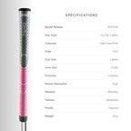 Winn Grips Dri-Tac 13 Piece Ladies/Men'S Undersize (-1/32'') Dark Gray/Pink Golf Grip Bundle
