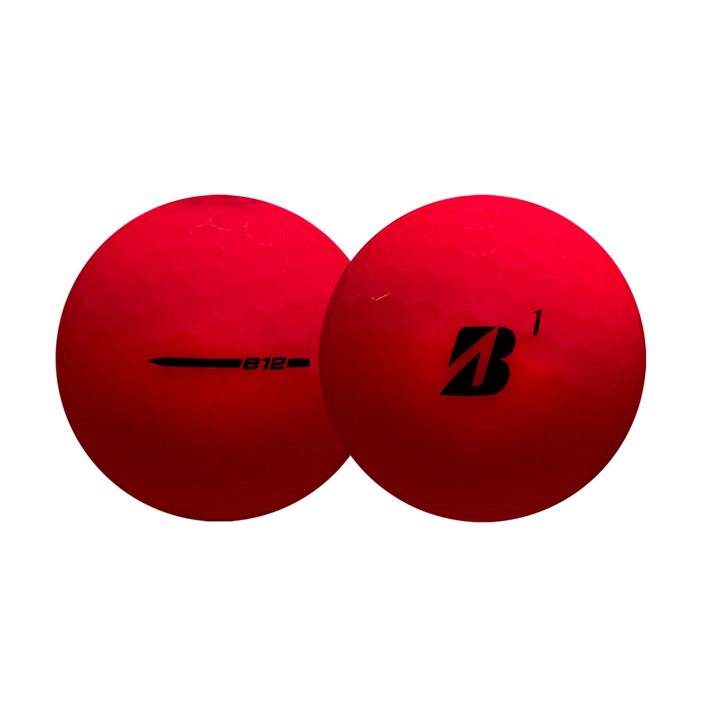 Bridgestone Golf E12 2023 Contact Golf Balls, Red