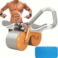 Piyu Automatic Rebound Ab Roller with Dual Wheels, PVC Core & Abs Strength Training Equipment, Universal Fit for Home Workout