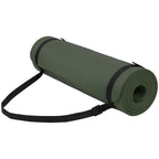 Fitvids Yoga Mat, 1/2-Inch Extra Thick High Density Exercise Mat, Anti-Tear Exercise Yoga Mat With Carrying Strap, Suitable For