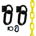 Mr. Chain Loading Dock Kit, Yellow, 2-Inch Plastic Chain (72302)