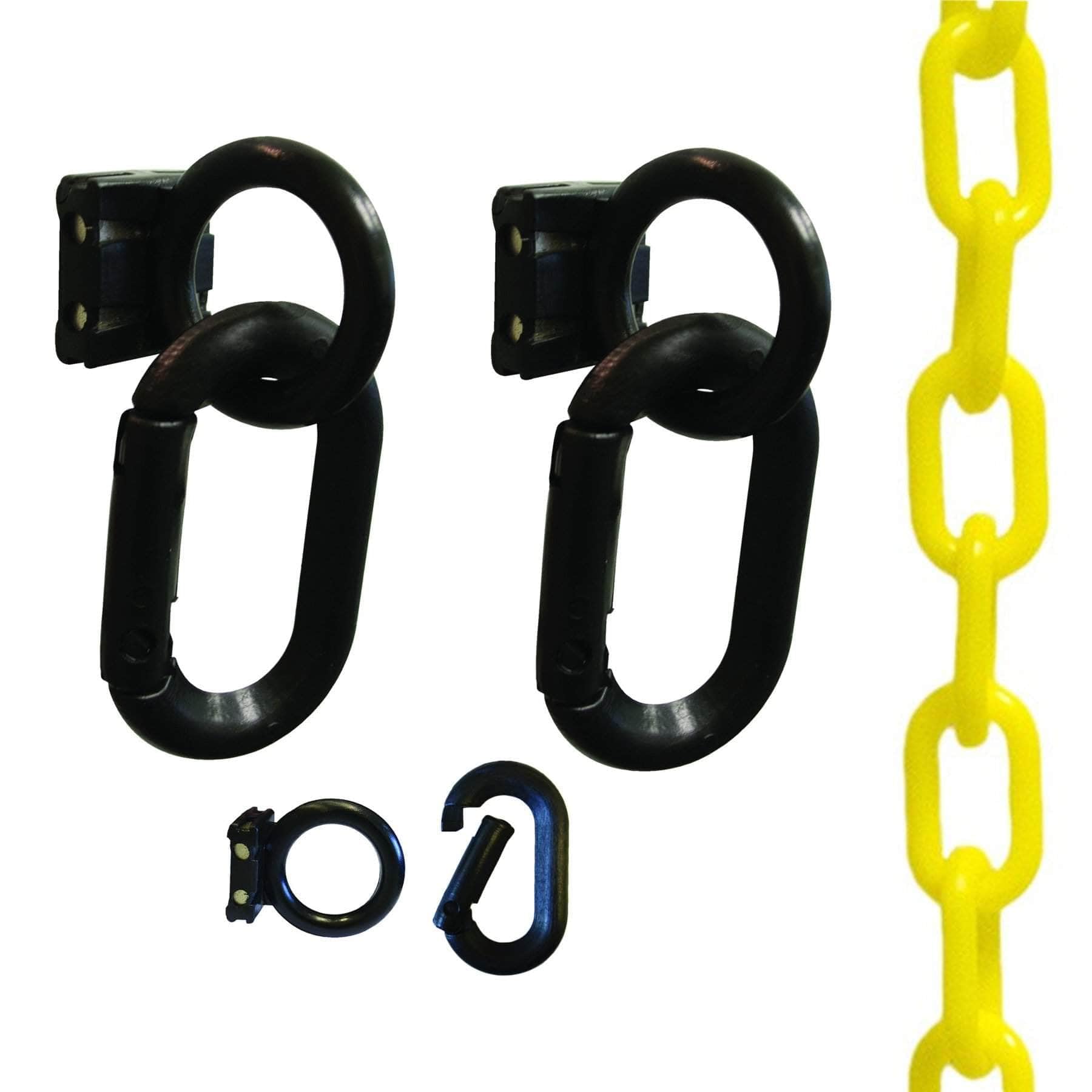 Mr. Chain Loading Dock Kit, Yellow, 2-Inch Plastic Chain (72302)