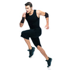 Willbond 6 Inch Wrist Sweatband Sport Wristbands Elastic Athletic Wrist Bands For Sports (Black)