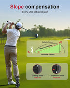 Deason Golf Rangefinder With Slope, 1,300 Yards Laser Range Finder Golf For Tournament, 6X Magnification, Flag Lock Vibration, C