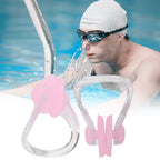 Hapivida 2Pcs Swimming Nose Clip, Silicone Swimming Nose Plug Training Protector Swim Nose Clip For Adults Kids With Storage Box