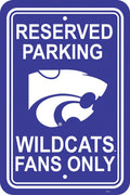 NCAA Kansas State Wildcats 12-by-18 inch Plastic Parking Sign