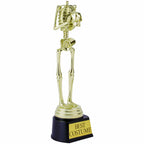 Amscan Ultimate Gold Best Costume Skeleton Plastic Trophy - 9.5''X3'', 1 Count - Durable & Unique Design - Perfect For Awarding,