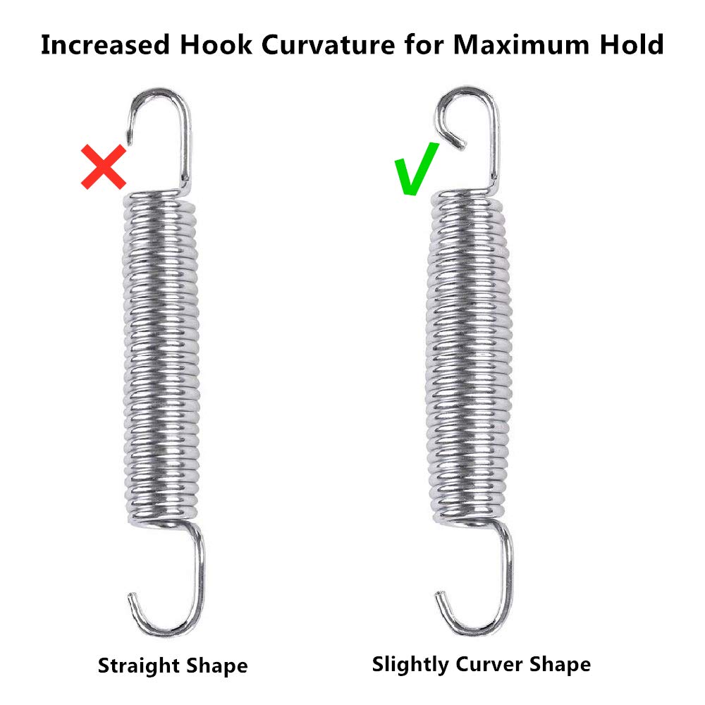 5.5 Inch Trampoline Springs Heavy Duty Stainless Steel Replacement Springs, Set Of 16