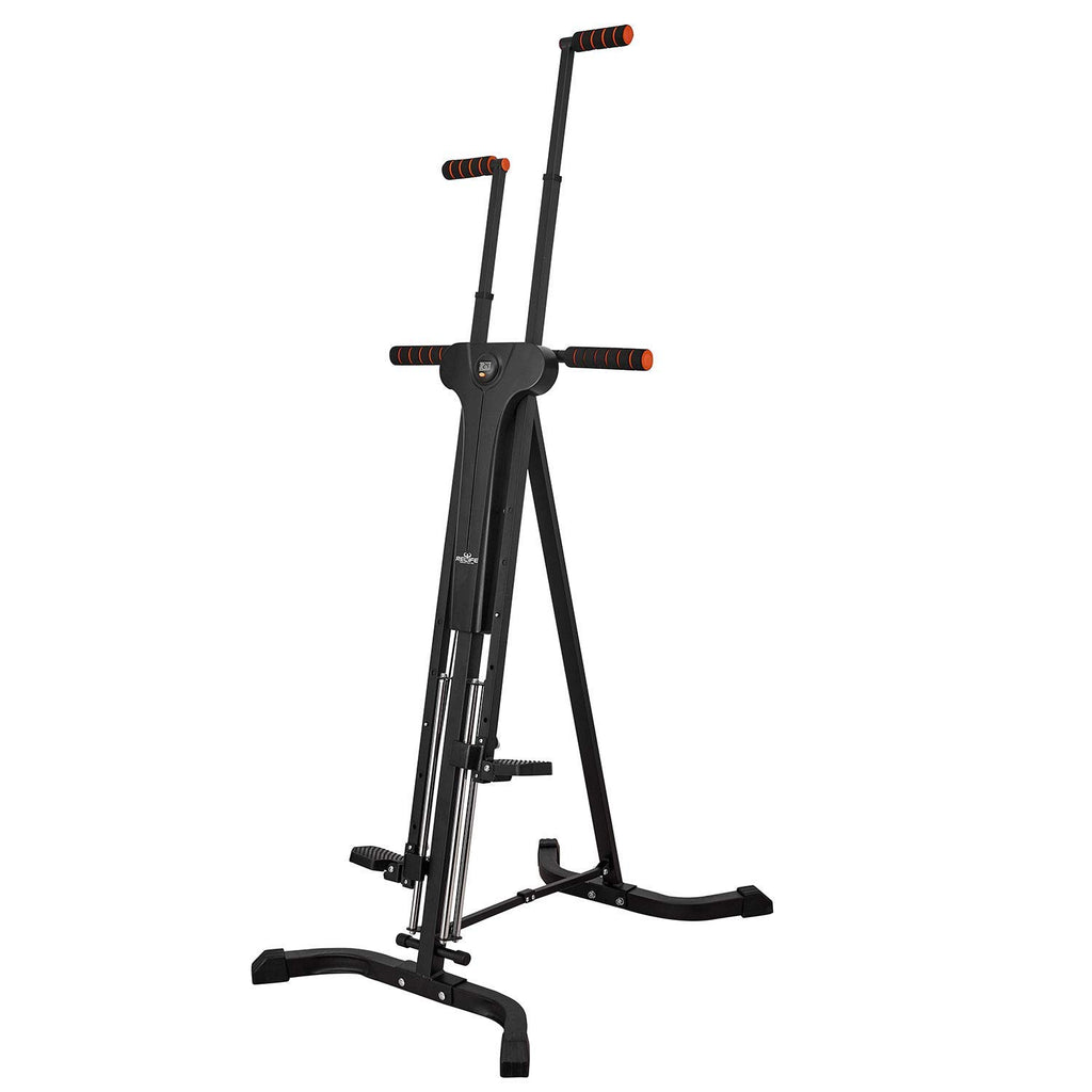 Vertical Climber Exercise Machine For Home Gym With 4 Metal Guide Rails Folding Exercise Climber Cardio Workout Machine 5-Level 