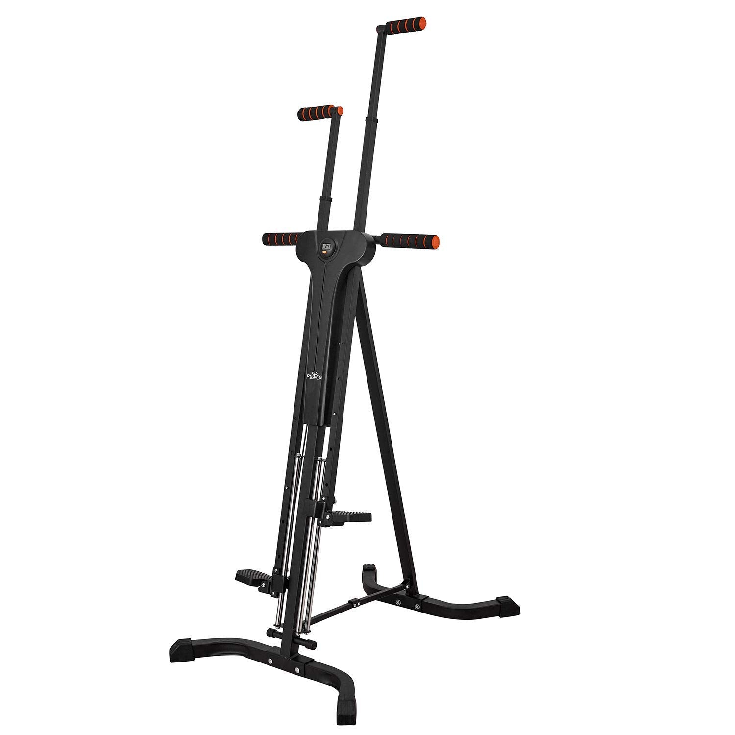 Vertical Climber Exercise Machine For Home Gym With 4 Metal Guide Rails Folding Exercise Climber Cardio Workout Machine 5-Level 