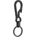 Keyunity Km01 Titanium Edc Keychain Clip With Bottle Opener, Quick Release Carabiner Key Ring Holder For Men (Pvd Black)