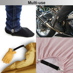 Boncas Sturdy Adjustable Elastic Boot Straps Motorcycle Pant Clips Bicycle Stirrups Straps Keeping Your Pants Tucked