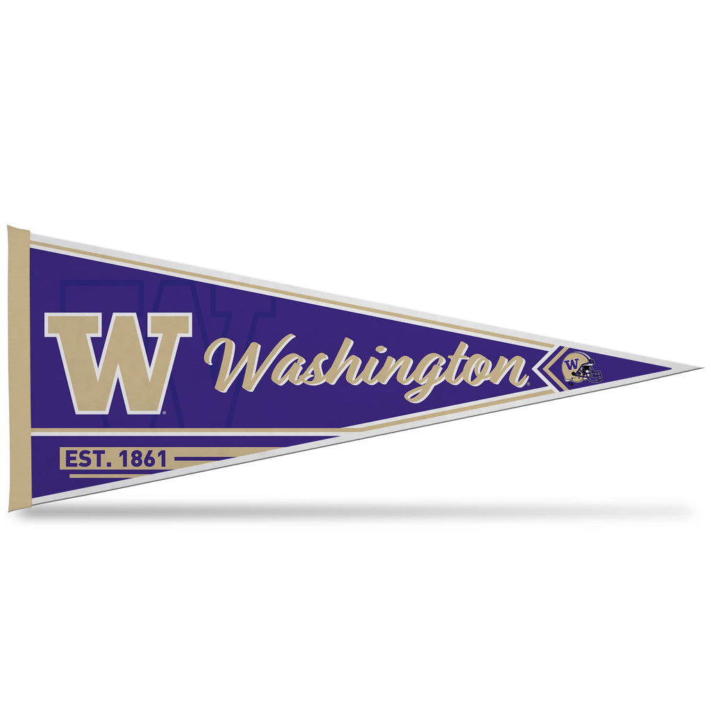 Rico Industries Ncaa Washington Huskies Classic 12'' X 30'' Felt Wall D  Cor Pennant - Great For Home/Bed Room/Man Cave D  Cor