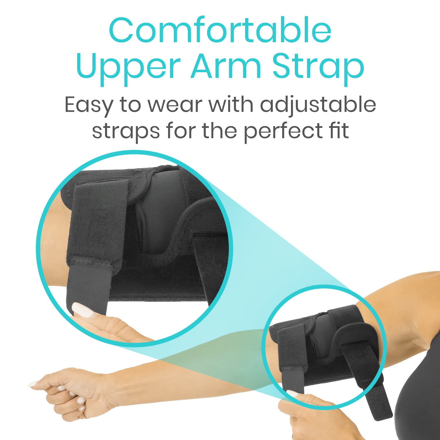 Vive Bicep Brace Compression Sleeve For Tendonitis - Upper Arm Tricep  Bicep Support Brace For Pain Relief - Comfortable, Lightw