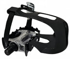 Ybeki Bike Pedals With Toe Clip And Straps, For Exercise Bike, Spin Bike And Outdoor Bicycles, 9/16-Inch Spindle Resin/Alloy Bic