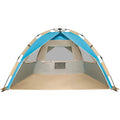 G4Free Deluxe XL Pop Up Beach Tent, 3-4 Persons Easy Setup Sun Shelter Canopy with UPF 50+ UV Protection Extral Wide 70.9 in