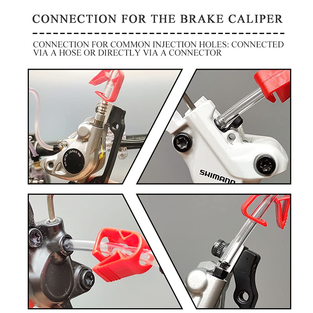 Cycobyco Brake Bleed Kit,Bicycle Hydraulic Disc Brake Mineral Oil Bleed Kit For Shimano,Sram,Avid,Magura,Tektro,Hayes (Standard)