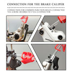 Cycobyco Brake Bleed Kit,Bicycle Hydraulic Disc Brake Mineral Oil Bleed Kit For Shimano,Sram,Avid,Magura,Tektro,Hayes (Standard)
