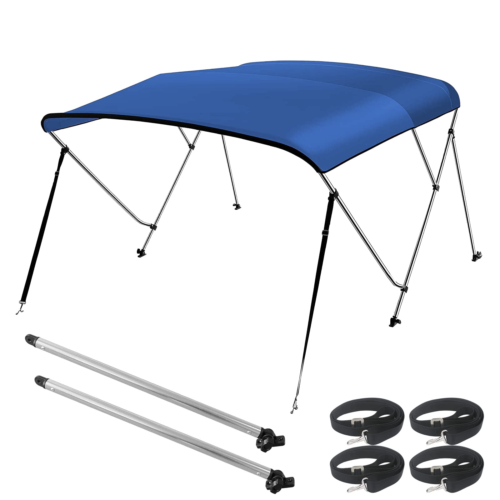 Seamander Bimini Top For Boats,3-4 Bow 13 Different Size Bimini Tops,Includes Bimini Top Hardwares And Boot Cover,3 Bow 6Ft Leng