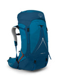 Osprey Atmos AG LT 65L Mens Backpacking Backpack, Night Shift/Scoria Blue, S/M