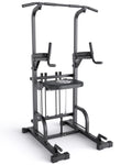 Sportsroyals Power Tower Pull Up Dip Station Assist Chin Stand Multi-Function Home Gym Strength Training Fitness Equipment 440Lb