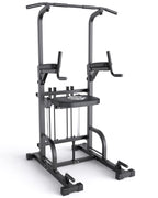 Sportsroyals Power Tower Pull Up Dip Station Assist Chin Stand Multi-Function Home Gym Strength Training Fitness Equipment 440Lb