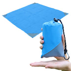Orga'Neat Pocket Picnic Blanket, Sandproof Lightweight Pocket Camping Tarp, 55X 60 Foldable & Fits Into Small Bag