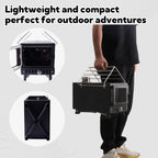 Huskfirm Wood Burning Stove,Tent Stove For Heating,Folding Portable Wood Stove For Tent,Cooking,Courtyard,Camping Stove Include