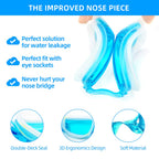 Uniswim Swim Cap And Goggles Set For Women Men With Anti Fog Glasses Clear Lens For Swimming (Aqua)