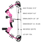 Akchoer Compound Bow And Arrow Kit Youth Bow And Arrow Set, 15-45 Lbs Draw Weight, 18-29 Draw Length, Right Handed Bow For Begin