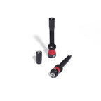 Reserve Wheels - Fillmore Tubeless Bike Tire Valves - 50Mm Black Pair - For Road, Mountain Bike And Cyclocross Tubeless Wheels.