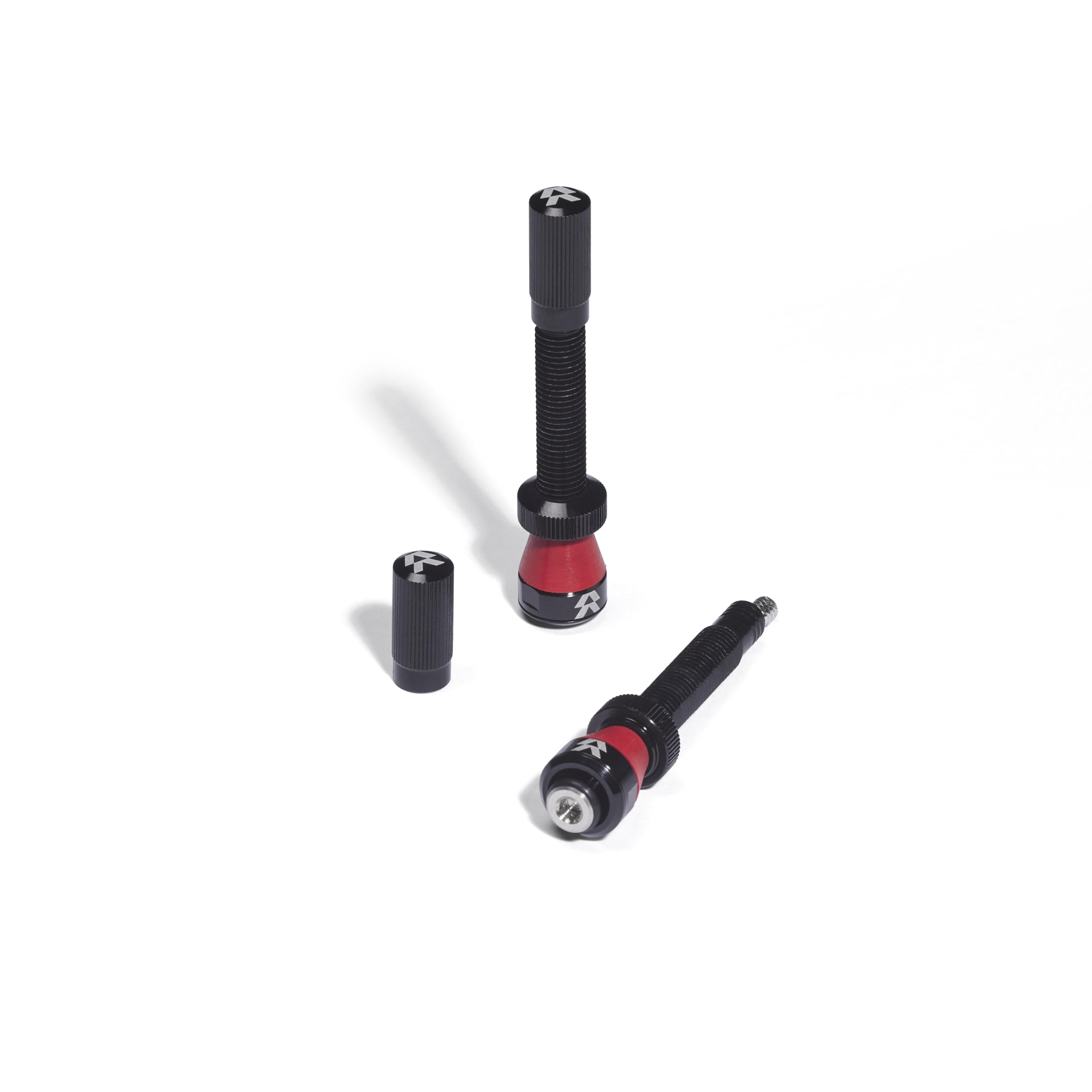 Reserve Wheels - Fillmore Tubeless Bike Tire Valves - 50Mm Black Pair - For Road, Mountain Bike And Cyclocross Tubeless Wheels.