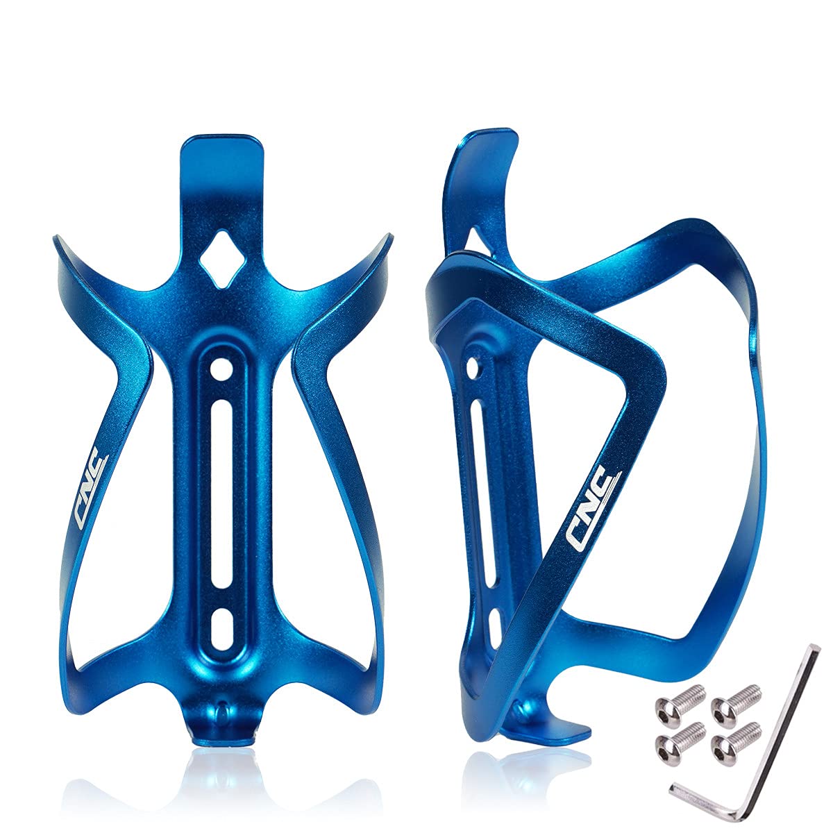 Cnc Bike Water Bottle Holder, Bike Water Bottle Cage For Road Bike/Mountain Bike,2-Pack,Blue