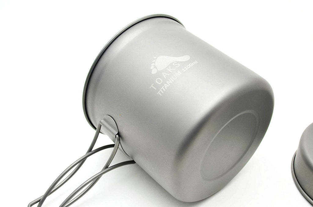Toaks Titanium 1100Ml Pot With Pan