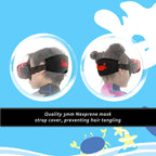Kids Swim Mask Swimming Goggles With Nose Cover Dive Snorkel Mask Scuba Diving Goggles Snorkeling Gear Anti-Fog With Cute Neopre
