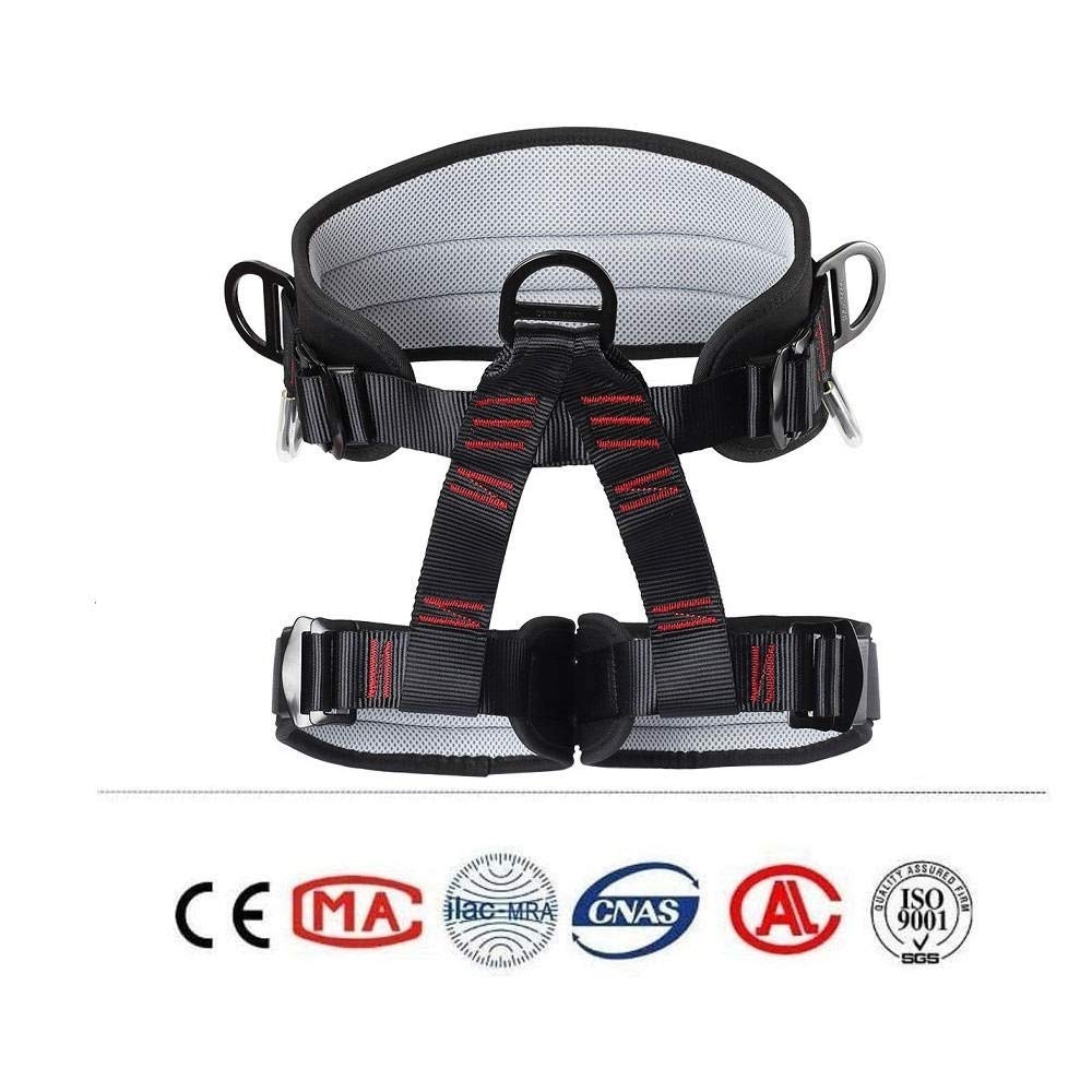 Handacc Climbing Belts, Thicken Professional Half Body Safety Belt Climbing Gear For Mountaineering, Tree Climbing, Fire Rescue,