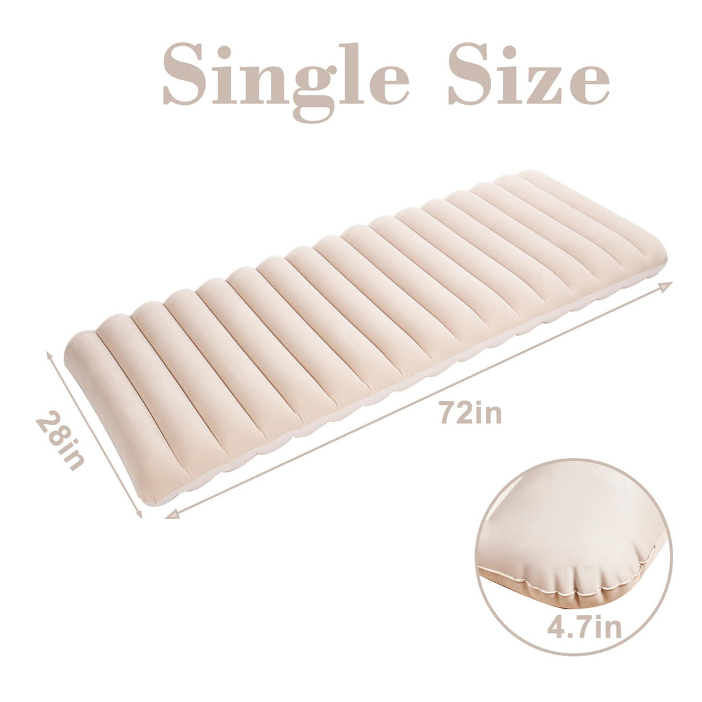 Outraveler Single Size Camping Air Mattress Inflatable Bed,Blow Up Mattress Sleeping Pad