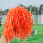 Faxco 12Pack Plastic Pom Poms Cheerleading Pom Poms Sports Dance Cheer Plastic Pom Pom For Rooters,Cheering Squard,Cheering Team