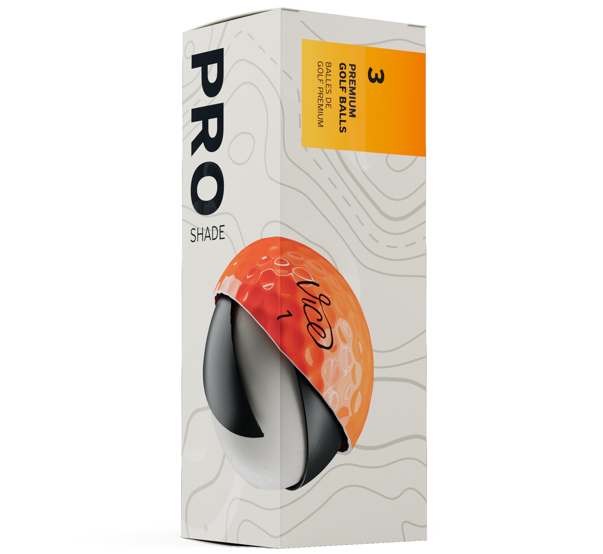 Vice Pro Golf Balls (2025 Model) (Red/Orange Shade)