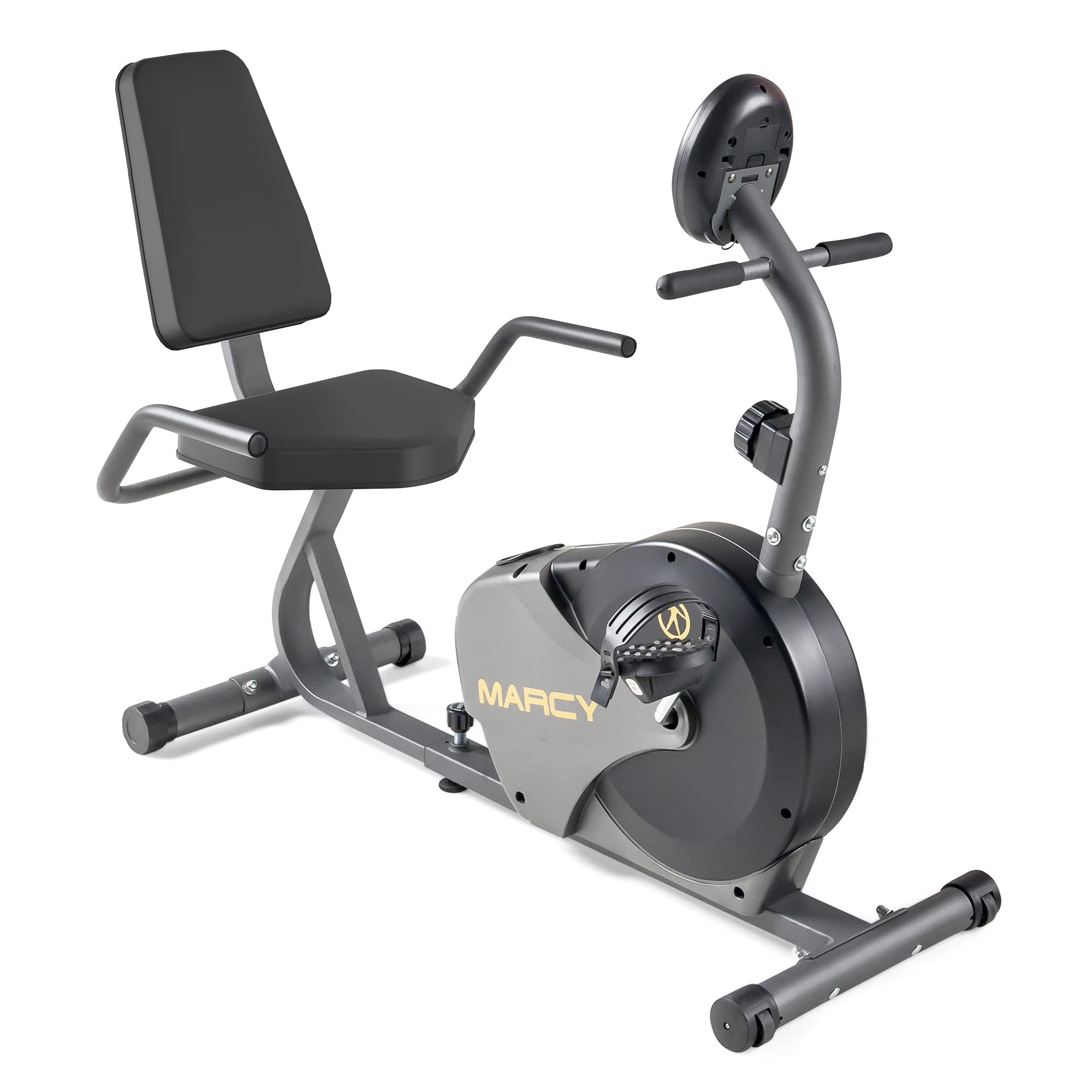Marcy Magnetic Recumbent Bike With Adjustable Resistance And Transport Wheels Ns-716R, 11.00 X 22.00 X 31.00''