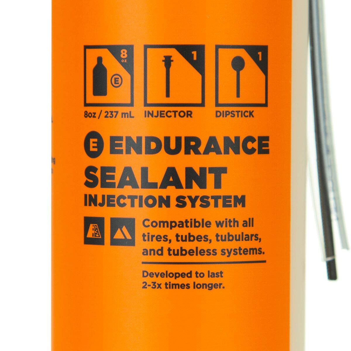 Orange Seal - Endurance Formula Tubeless Bike Tire Sealant With Injector  Long Lasting, Fast Sealing  For Mtb, Road, Cx And Grav