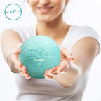 Yes4All Soft Weighted Toning Ballmedicine Ball & Exercise Pilates Ring - Multi Colors & Weights Available (Mint - Size: 3Lbs)