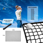 [10 X 15] Practice Golf Net For Training - Suitable For Hockey, Baseball Batting Cage Divider Net - Heavy Duty Golf Sports Netti